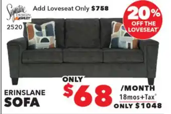 Surplus Furniture Erinslane Dusk Sofa offer