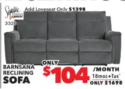 Surplus Furniture Barnsana Grey Power Motion Sofa offer