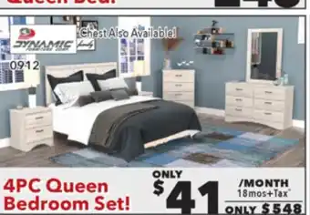 Surplus Furniture Aurora Oak 4-Piece Queen Bedroom Set offer