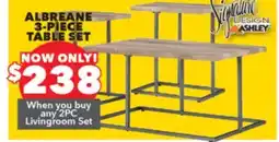 Surplus Furniture Albreane 3PC Table Set offer