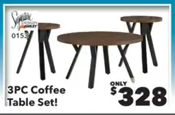 Surplus Furniture Elbrynn Brown & Black 3-Piece Table Set offer