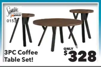 Surplus Furniture Elbrynn Brown & Black 3-Piece Table Set offer