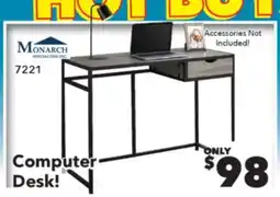 Surplus Furniture Taupe Black Computer Desk offer