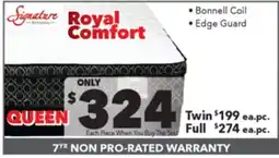 Surplus Furniture Royal Comfort Pillow Top Queen Set offer