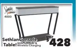 Surplus Furniture Sethlen Console Table with Speaker offer