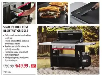 TA Appliances & Barbecues SLATE 28-INCH RUST RESISTANT GRIDDLE offer