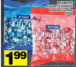 Supermarché PA BONBONS ASSORTIS KRINOS | Krinos Assorted Candies offer