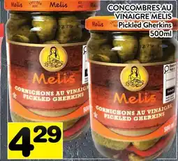 Supermarché PA CONCOMBRES AU VINAIGRE MELIS | Melis Pickled Gherkins offer