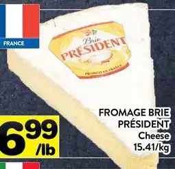Supermarché PA FROMAGE BRIE PRÉSIDENT | Président Cheese offer