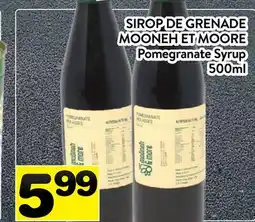 Supermarché PA SIROP DE GRENADE MOONEH ET MOORE | Pomegranate Syrup offer