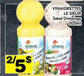 Supermarché PA VINAIGRETTES LE SIEUR | Le Sieur Salad Dressings offer