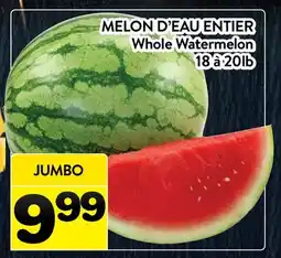 Supermarché PA MELON D'EAU ENTIER | Whole Watermelon offer