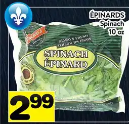 Supermarché PA ÉPINARDS | Spinach offer