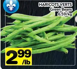 Supermarché PA HARICOTS VERTS | Green Beans offer