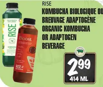 Marches Tau KOMBUCHA BIOLOGIQUE OU BREUVAGE ADAPTOGÈNE RISE offer