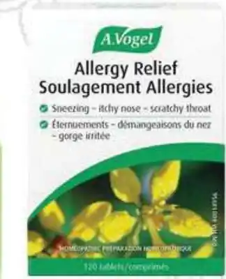 Marches Tau SOULAGEMENT ALLERGIES A. Vogel offer
