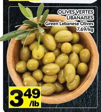 Supermarché PA OLIVES VERTES LIBANAISES | Green Lebanese Olives offer
