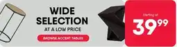 Meubles RD BROWSE ACCENT TABLES offer