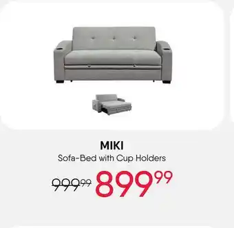 Meubles RD Miki - Convertible Sofa with Cup Holders and Side Pockets offer