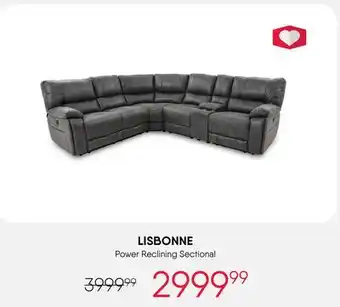 Meubles RD Lisbonne - 6-Piece Electric Reclining Sectional offer