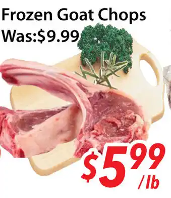 Ample Food Market Frozen goat chops offer
