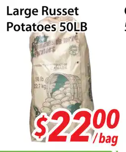 Ample Food Market Large russet potatoes offer