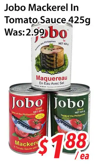 Ample Food Market Jobo mackerel in tomato sauce offer