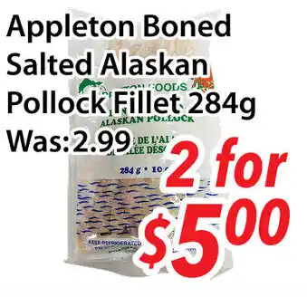 Ample Food Market Appleton boned salted alaskan pollock fillet offer