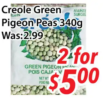 Ample Food Market Creole green pigeon peas offer