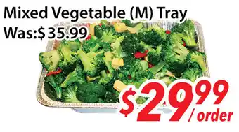Ample Food Market Mixed Vegetable M Tray offer