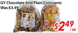 Ample Food Market GY Chocolate And Plain Croissants offer