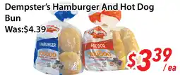 Ample Food Market Dempster's hamburger and hot dog bun offer