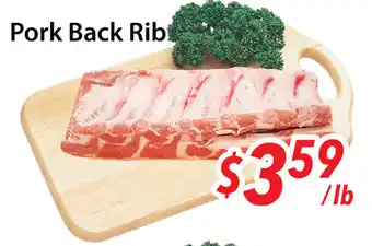 Ample Food Market Pork back rib offer