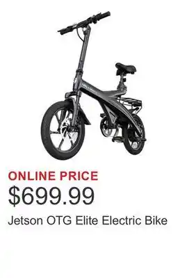 Costco Jetson OTG Elite Electric Bike offer