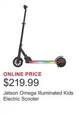 Costco Jetson Omega Illuminated Kids Electric Scooter offer