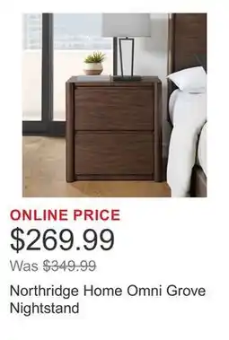 Costco Northridge Home Omni Grove Nightstand offer