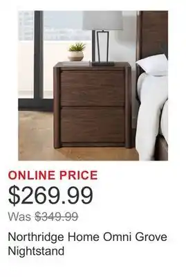 Costco Northridge Home Omni Grove Nightstand offer