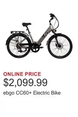 Costco ebgo CC60+ Electric Bike offer