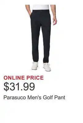 Costco Parasuco Men's Golf Pant offer