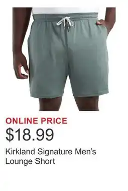 Costco Kirkland Signature Men's Lounge Short offer