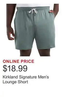 Costco Kirkland Signature Men's Lounge Short offer