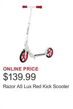 Costco Razor A5 Lux Red Kick Scooter offer