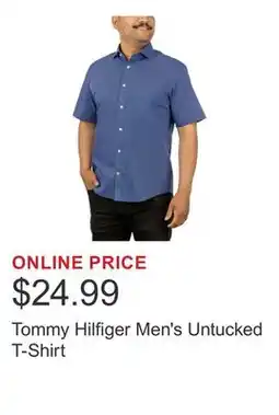 Costco Tommy Hilfiger Men's Untucked T-Shirt offer