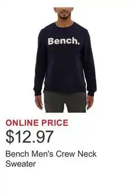 Costco Bench Men's Crew Neck Sweater offer