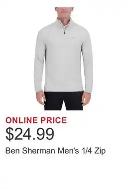 Costco Ben Sherman Men's 1/4 Zip offer