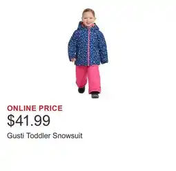 Costco Gusti Toddler Snowsuit offer
