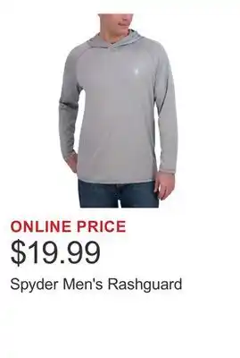 Costco Spyder Men's Rashguard offer