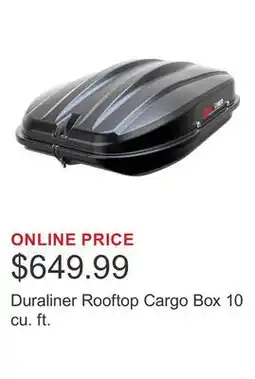 Costco Duraliner Rooftop Cargo Box 10 cu. ft offer