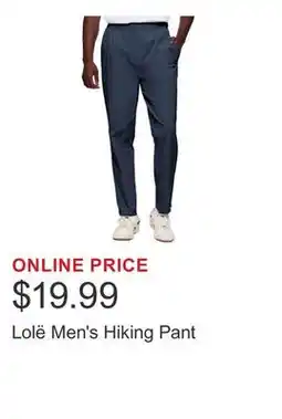 Costco Lolë Men's Hiking Pant offer
