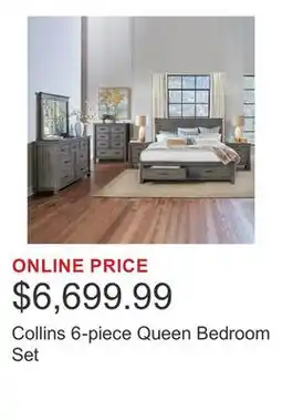 Costco Collins 6-piece Queen Bedroom Set offer